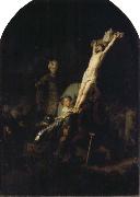 The Raising of the Cross Rembrandt